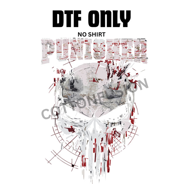 The Punisher Skull Logo T-Shirt | Premium DTF Print | Unisex