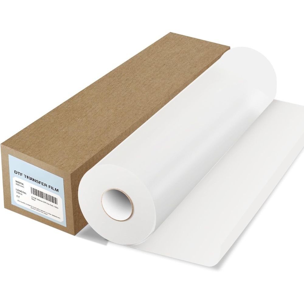 Premium DTF PET Film Roll 33cm x 100m | Warm Peel Transfer Film