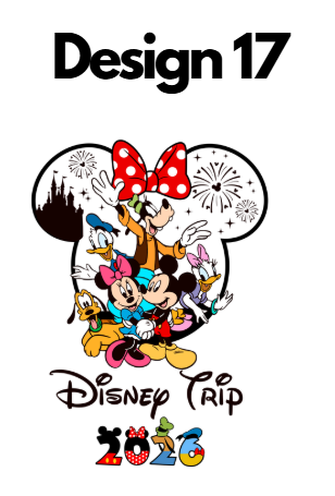 Disney Iron On Transfers 2026 | Mickey Trip DTF Heat Press UK