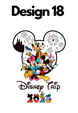 Disney Iron On Transfers 2026 | Mickey Trip DTF Heat Press UK