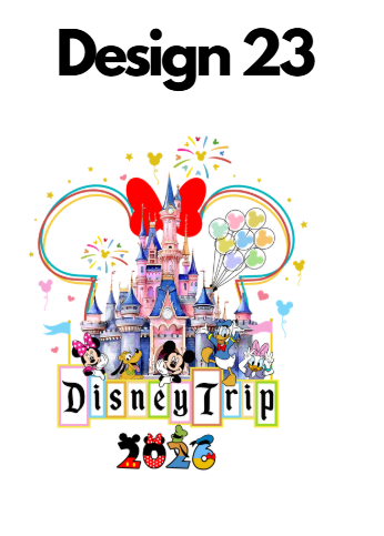 Disney Iron On Transfers 2026 | Mickey Trip DTF Heat Press UK