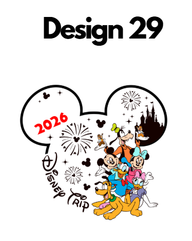 Disney Iron On Transfers 2026 | Mickey Trip DTF Heat Press UK