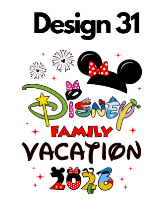 Disney Iron On Transfers 2026 | Mickey Trip DTF Heat Press UK