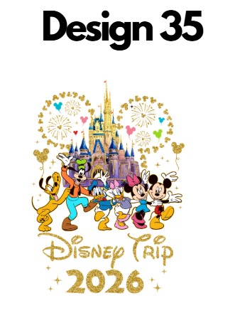 Disney Iron On Transfers 2026 | Mickey Trip DTF Heat Press UK