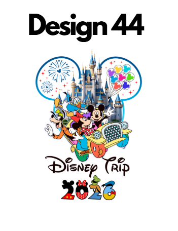 Disney Iron On Transfers 2026 | Mickey Trip DTF Heat Press UK