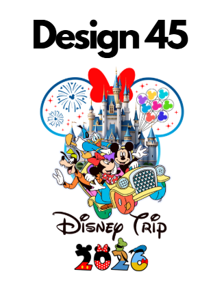 Disney Iron On Transfers 2026 | Mickey Trip DTF Heat Press UK