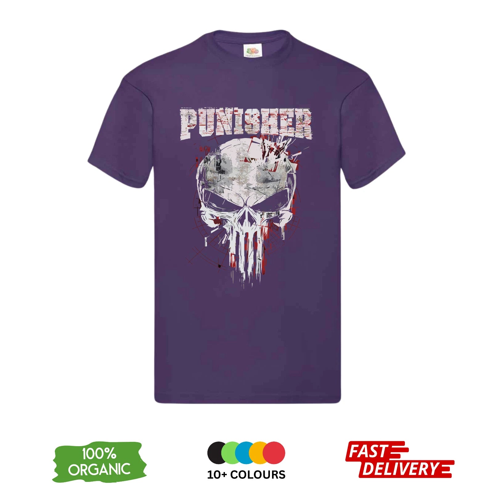 The Punisher Skull Logo T-Shirt | Premium DTF Print | Unisex