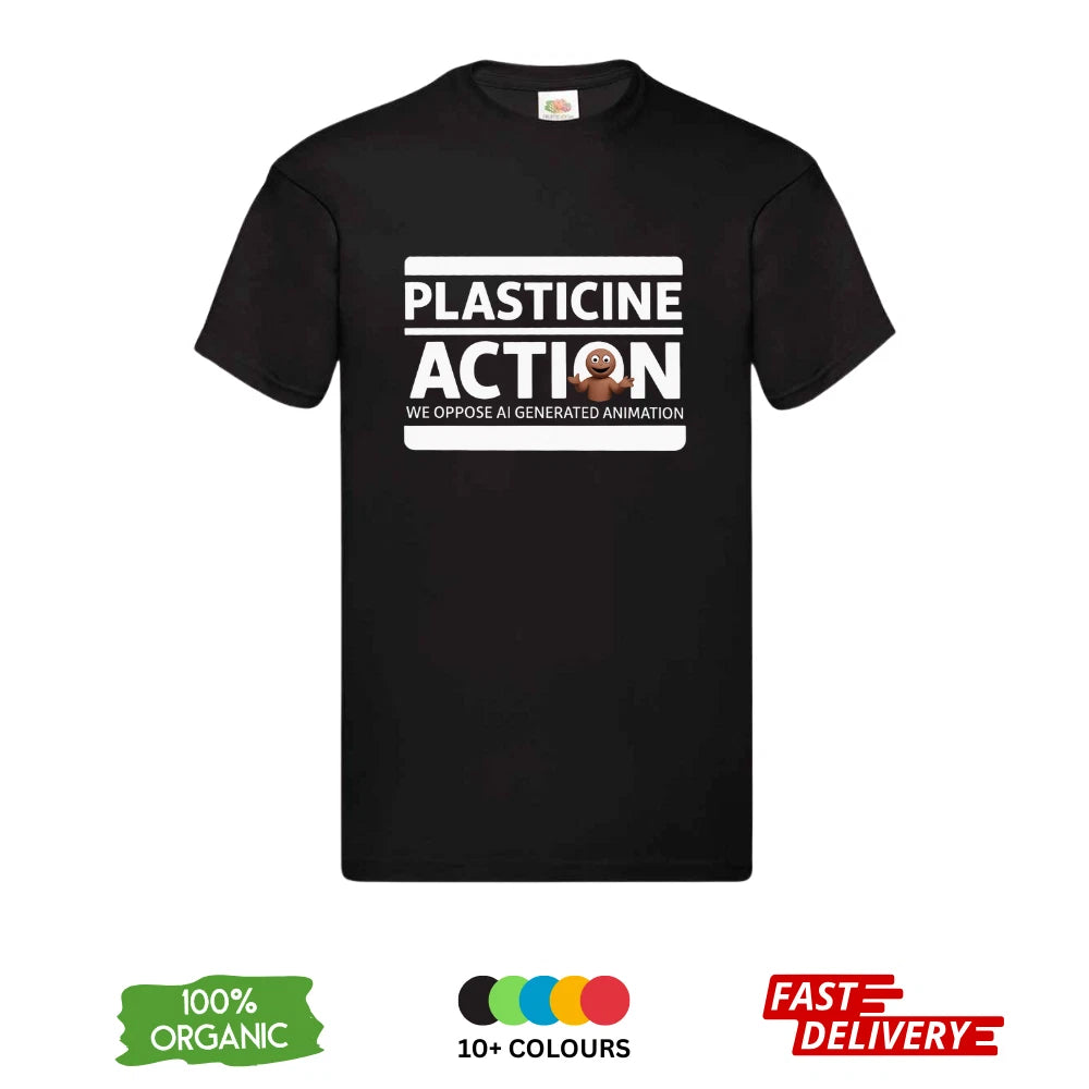 Plasticine Action DTF T-Shirt | Anti AI Animation | Claymation Tee