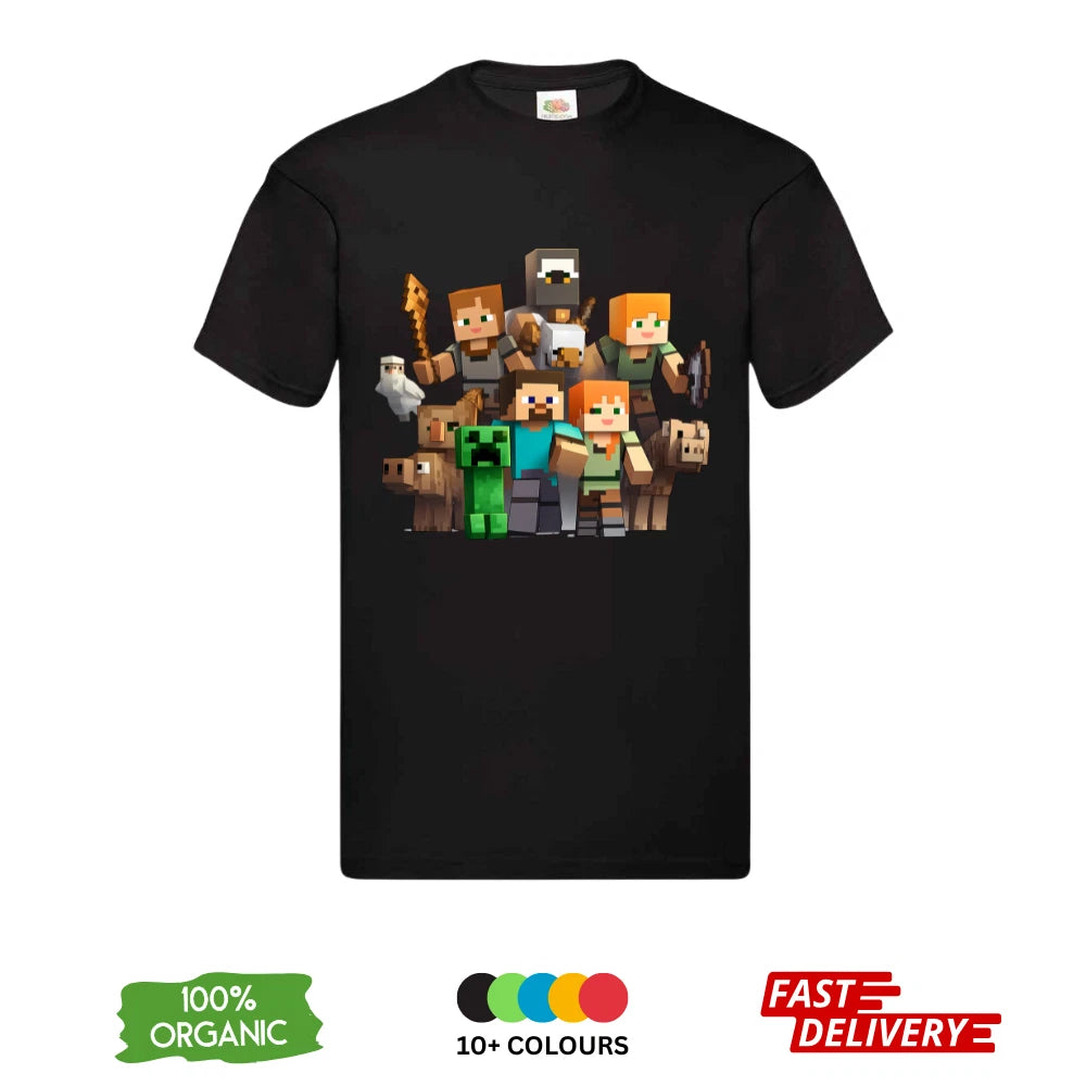 Minecraft DTF T-Shirt | Premium Gaming Tee | Merch Design