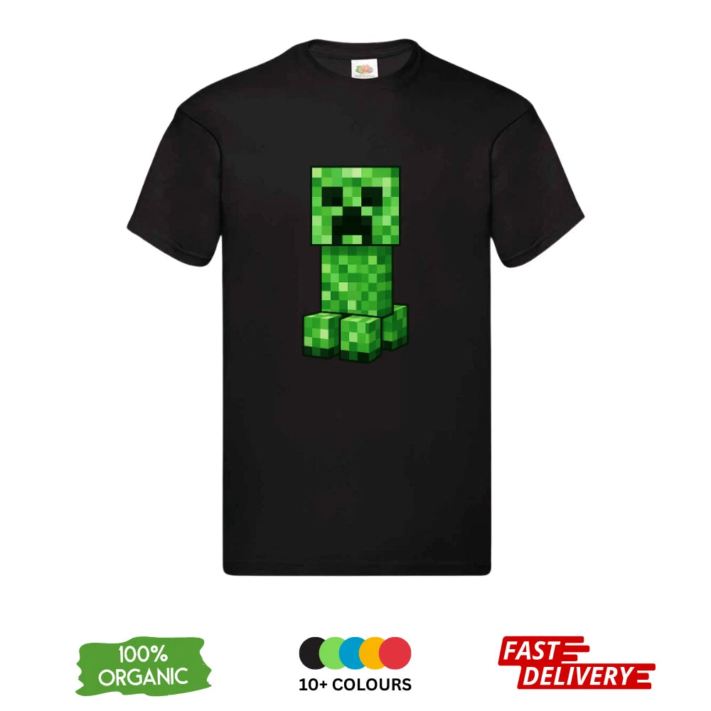 Minecraft Creeper T-Shirt All Sizes | Kids Adults 3-4 Years to 3XL | DTF Print