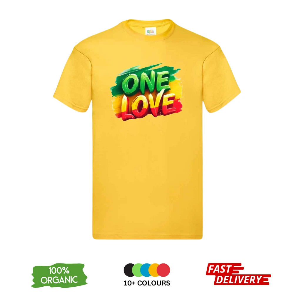 Bob Marley One Love DTF T-Shirt | Reggae Jamaica Rasta | Unisex