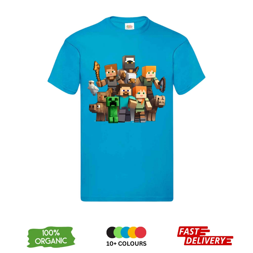 Minecraft DTF T-Shirt | Premium Gaming Tee | Merch Design