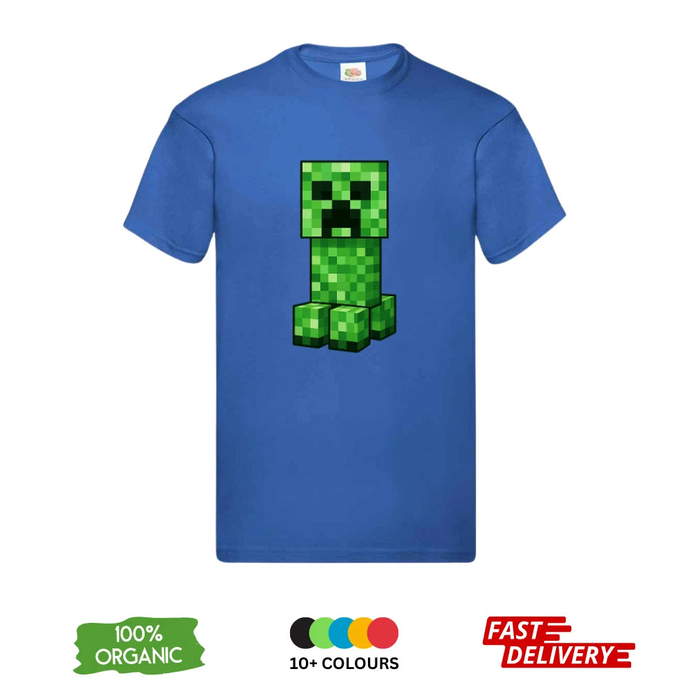 Minecraft Creeper T-Shirt All Sizes | Kids Adults 3-4 Years to 3XL | DTF Print