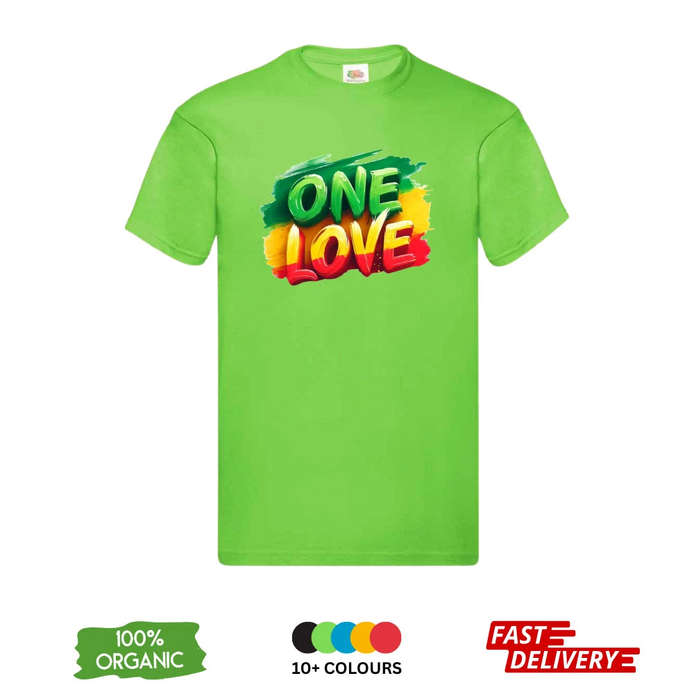 Bob Marley One Love DTF T-Shirt | Reggae Jamaica Rasta | Unisex