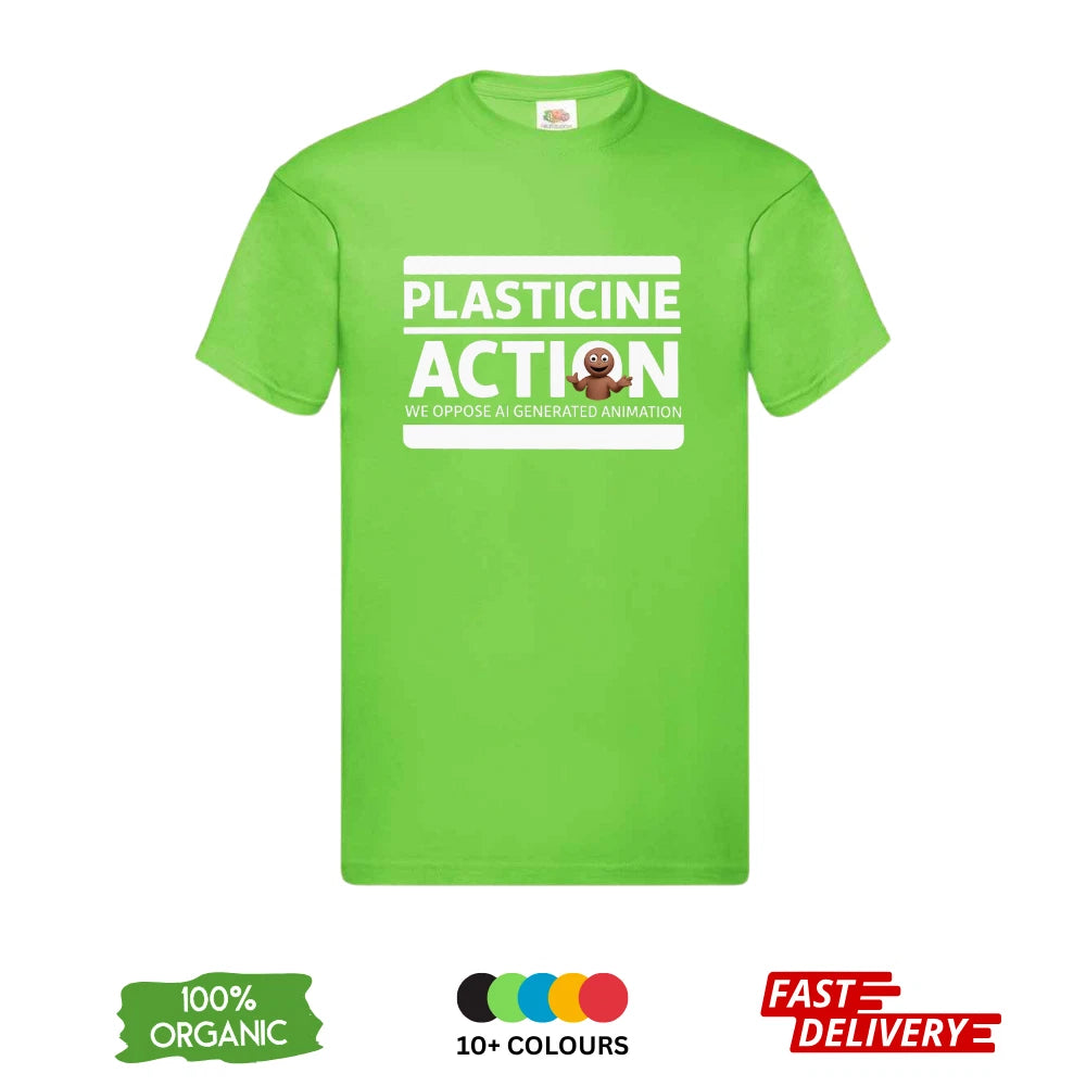 Plasticine Action DTF T-Shirt | Anti AI Animation | Claymation Tee