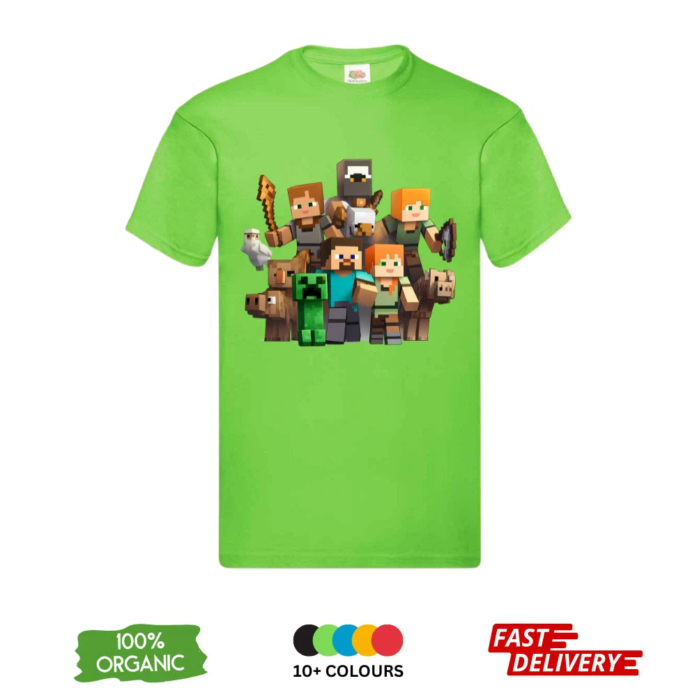 Minecraft DTF T-Shirt | Premium Gaming Tee | Merch Design