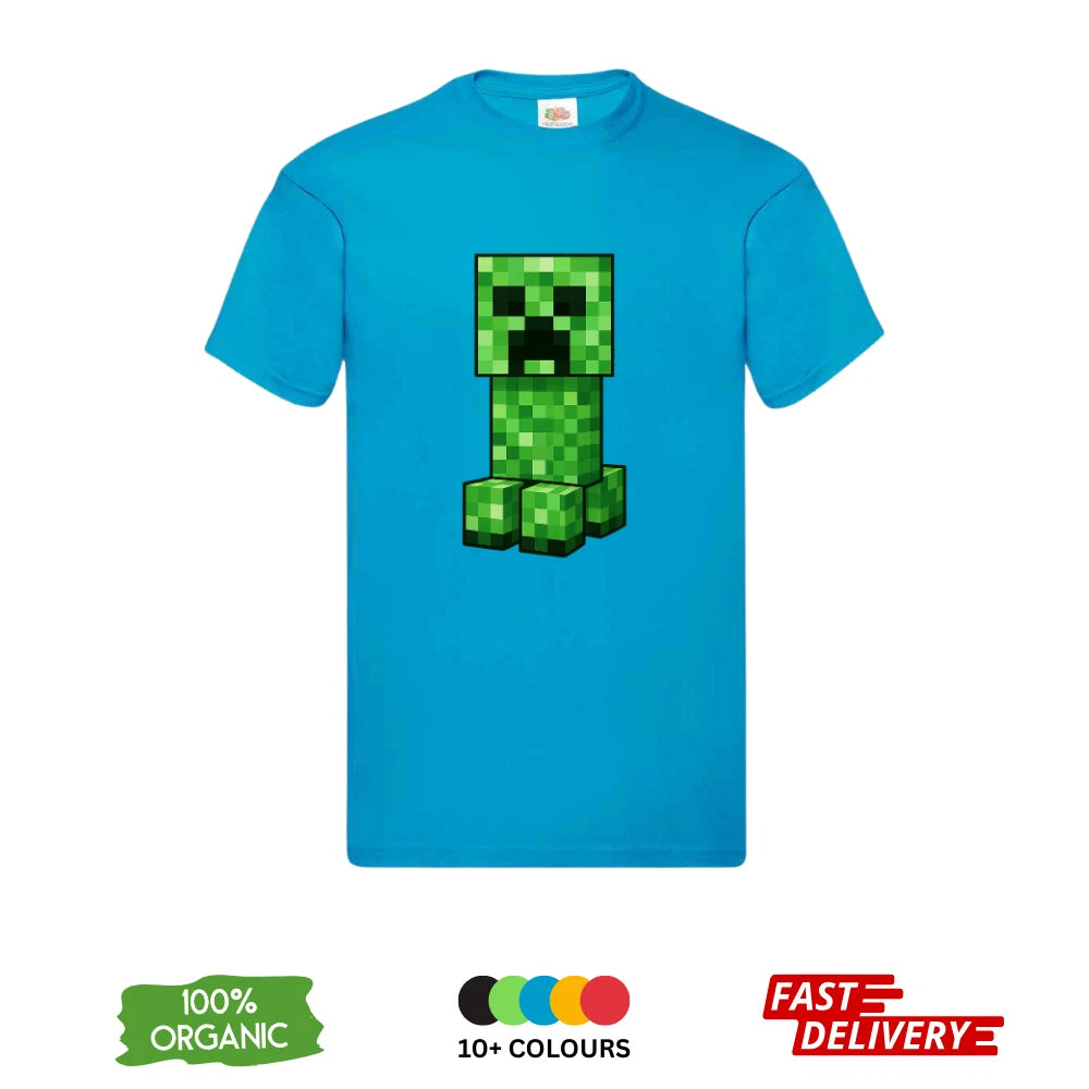 Minecraft Creeper T-Shirt All Sizes | Kids Adults 3-4 Years to 3XL | DTF Print