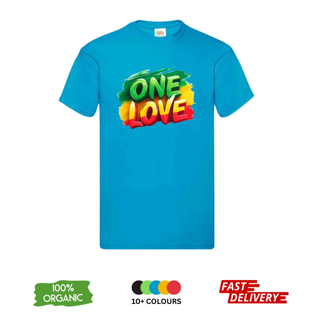 Bob Marley One Love DTF T-Shirt | Reggae Jamaica Rasta | Unisex