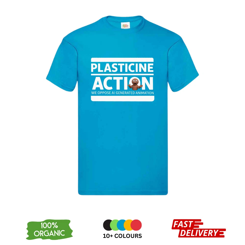 Plasticine Action DTF T-Shirt | Anti AI Animation | Claymation Tee