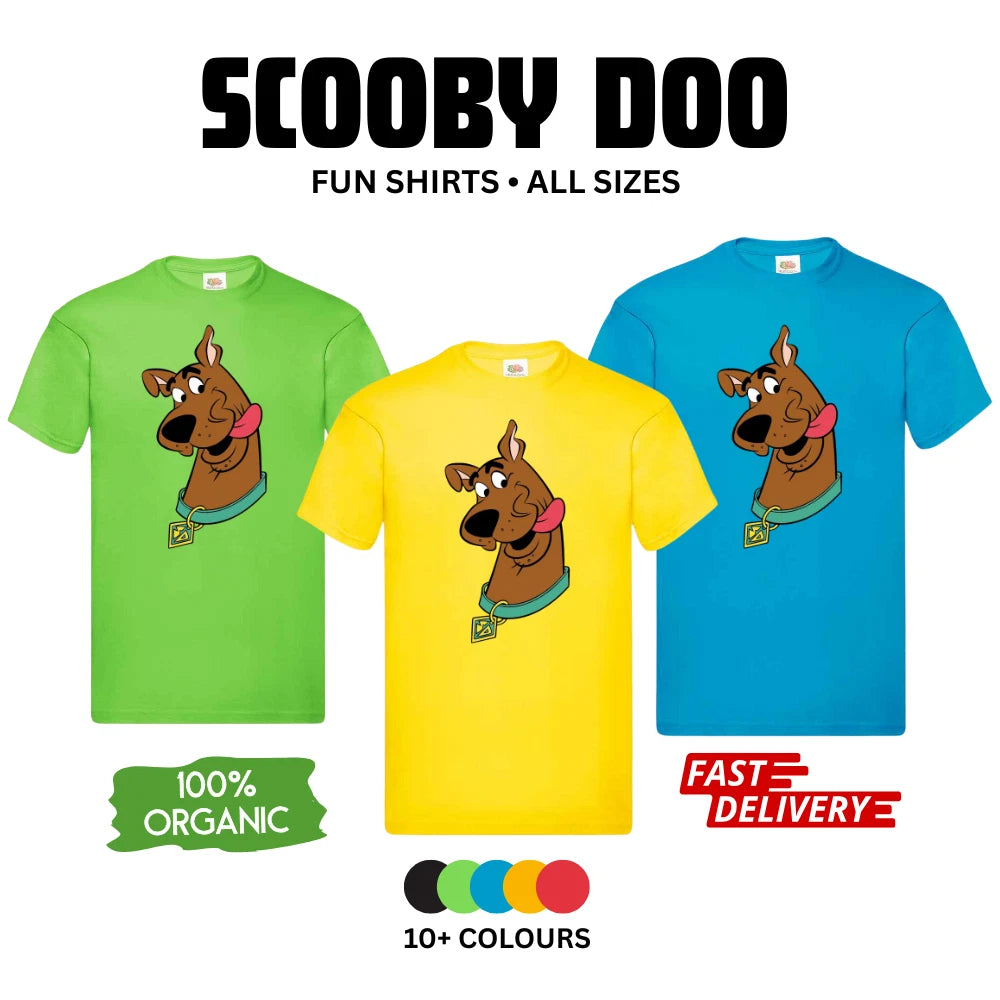 Scooby Doo T-Shirt Unisex | Retro Cartoon Funny Family Tee | Men Women DTF Print
