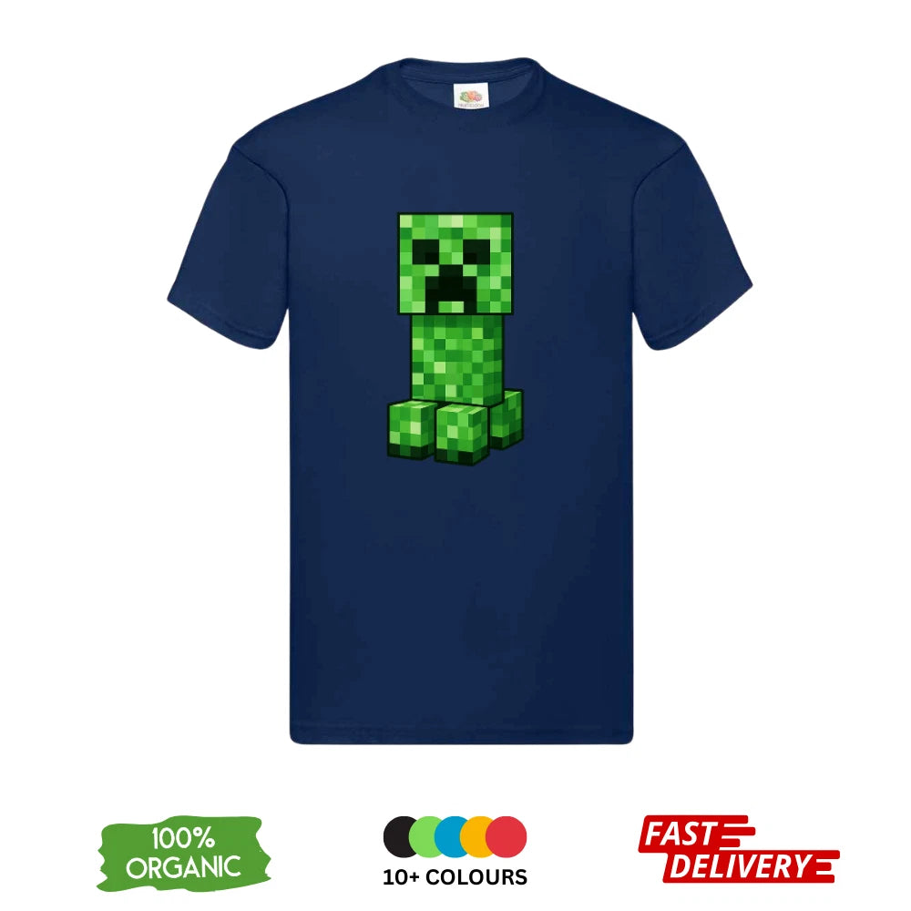 Minecraft Creeper T-Shirt All Sizes | Kids Adults 3-4 Years to 3XL | DTF Print