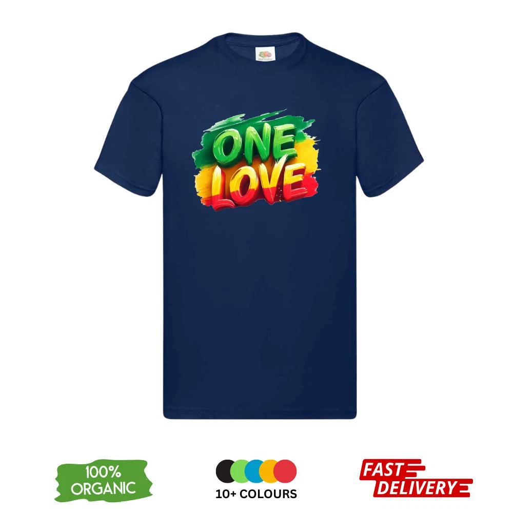 Bob Marley One Love DTF T-Shirt | Reggae Jamaica Rasta | Unisex