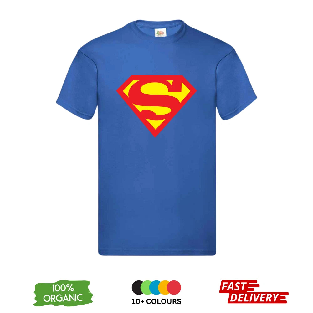 Superman T-Shirt DTF Logo | DC Comics Justice League Tee | Official Merchandise 2026
