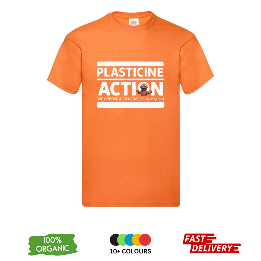 Plasticine Action DTF T-Shirt | Anti AI Animation | Claymation Tee