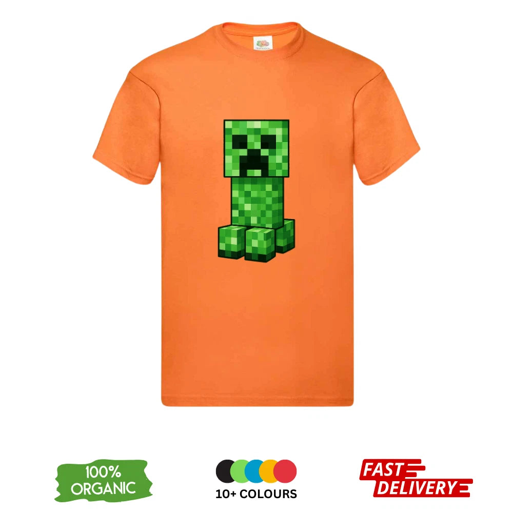 Minecraft Creeper T-Shirt All Sizes | Kids Adults 3-4 Years to 3XL | DTF Print
