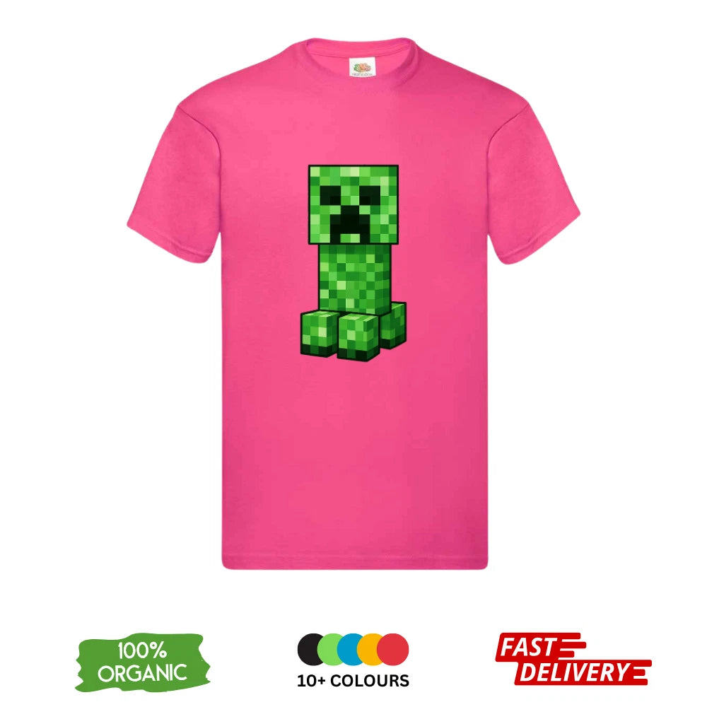 Minecraft Creeper T-Shirt All Sizes | Kids Adults 3-4 Years to 3XL | DTF Print