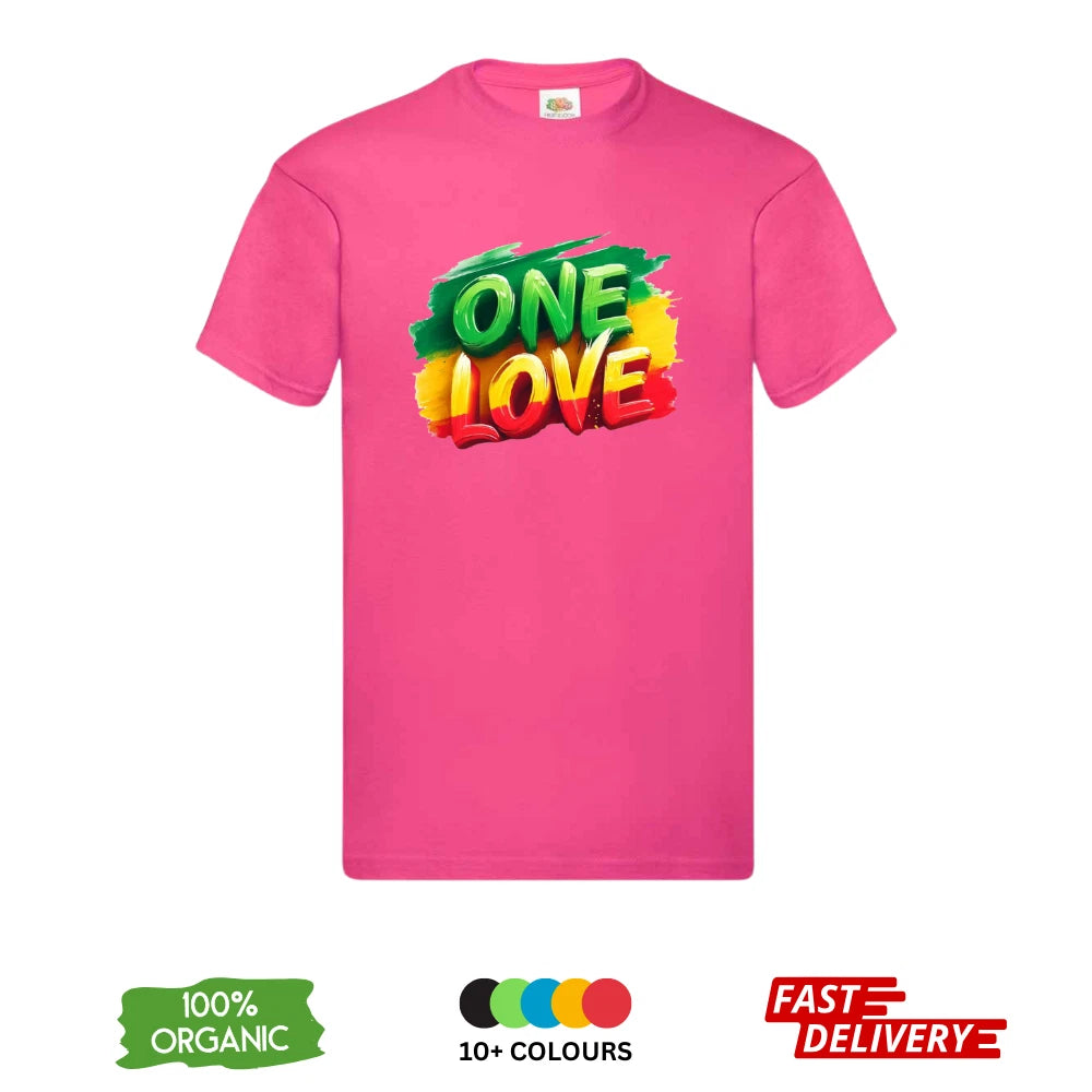 Bob Marley One Love DTF T-Shirt | Reggae Jamaica Rasta | Unisex