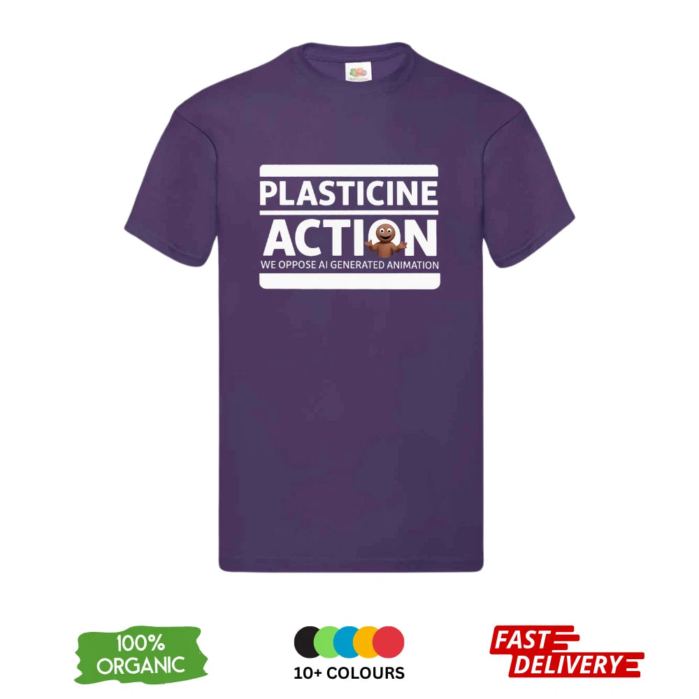 Plasticine Action DTF T-Shirt | Anti AI Animation | Claymation Tee