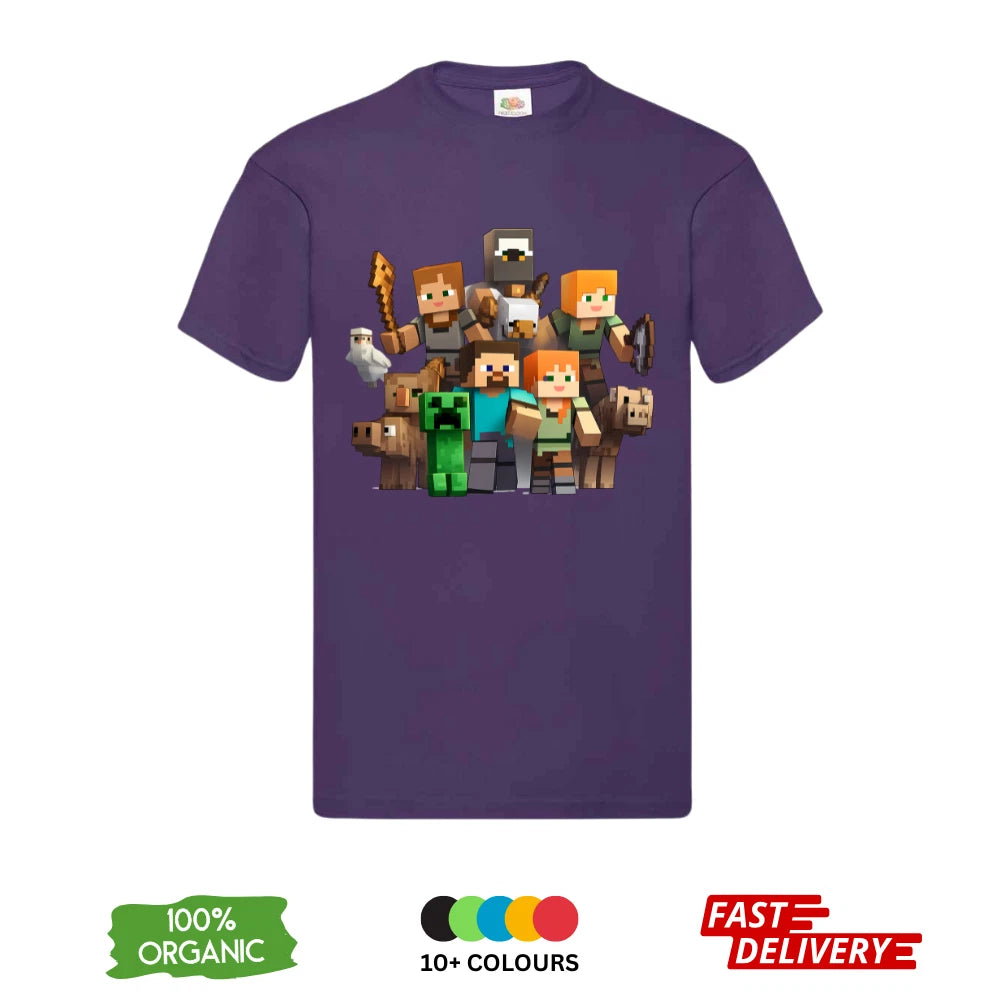 Minecraft DTF T-Shirt | Premium Gaming Tee | Merch Design