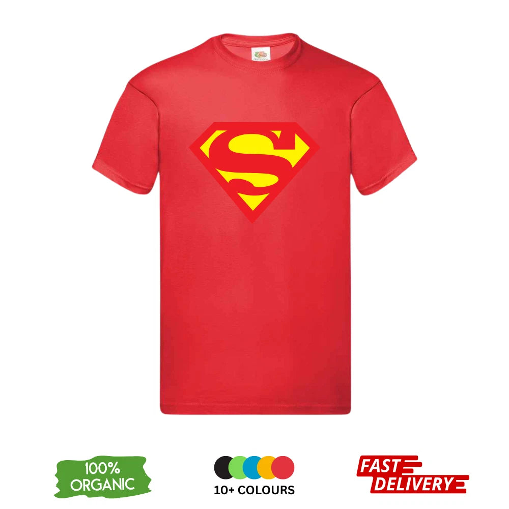 Superman T-Shirt DTF Logo | DC Comics Justice League Tee | Official Merchandise 2026