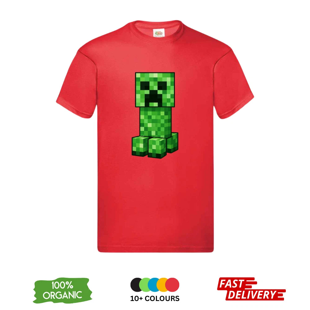 Minecraft Creeper T-Shirt All Sizes | Kids Adults 3-4 Years to 3XL | DTF Print