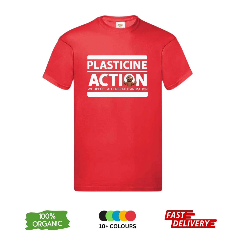 Plasticine Action DTF T-Shirt | Anti AI Animation | Claymation Tee