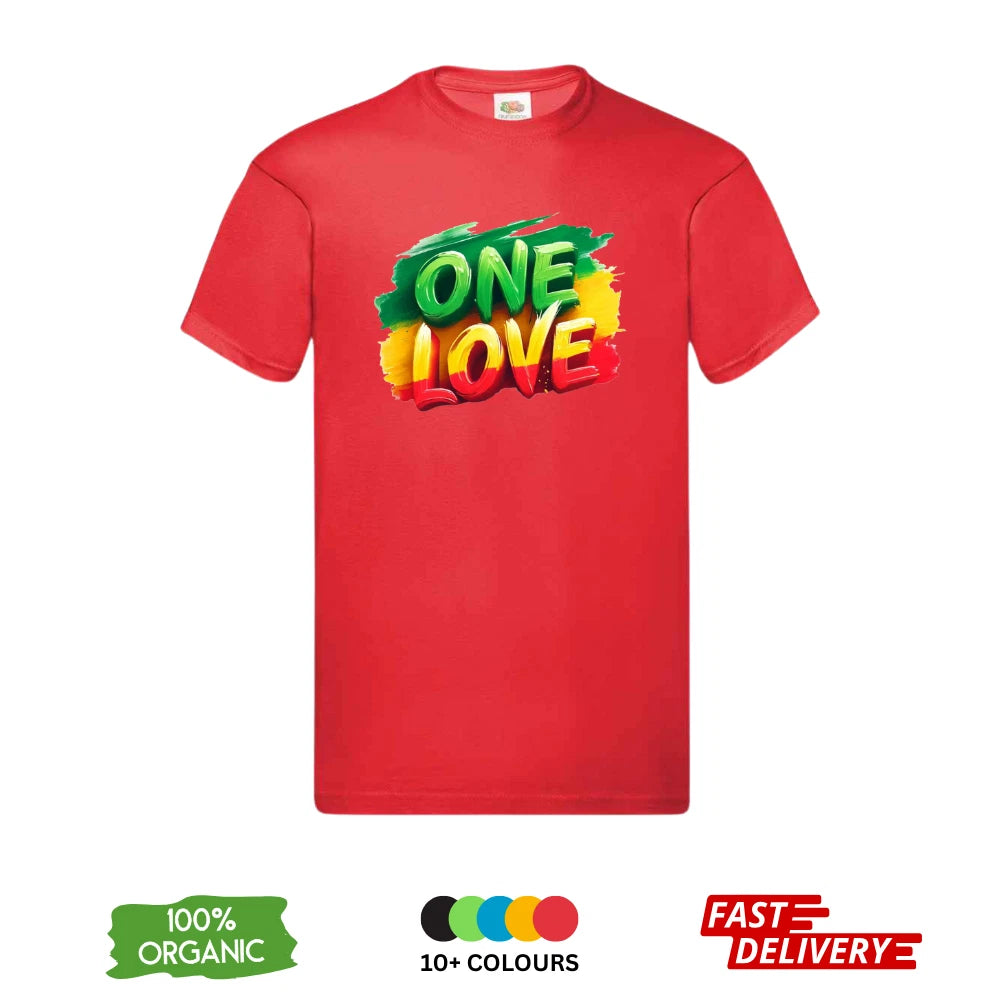 Bob Marley One Love DTF T-Shirt | Reggae Jamaica Rasta | Unisex