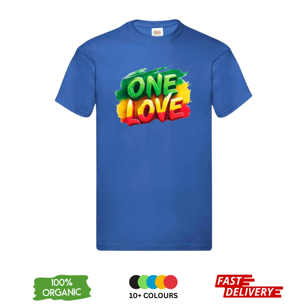 Bob Marley One Love DTF T-Shirt | Reggae Jamaica Rasta | Unisex