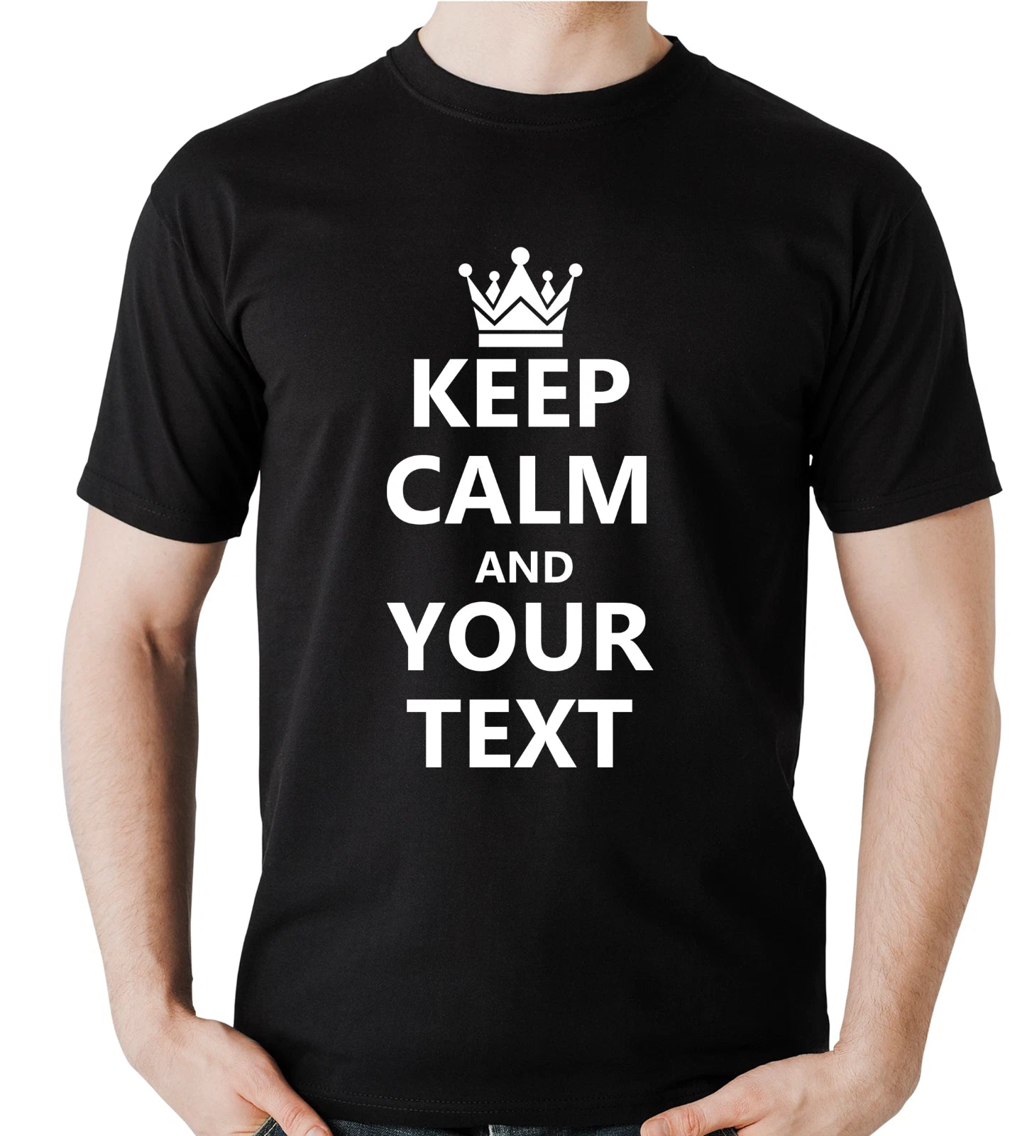 Custom Keep Calm DTF T-Shirt | Personalized Design & Print