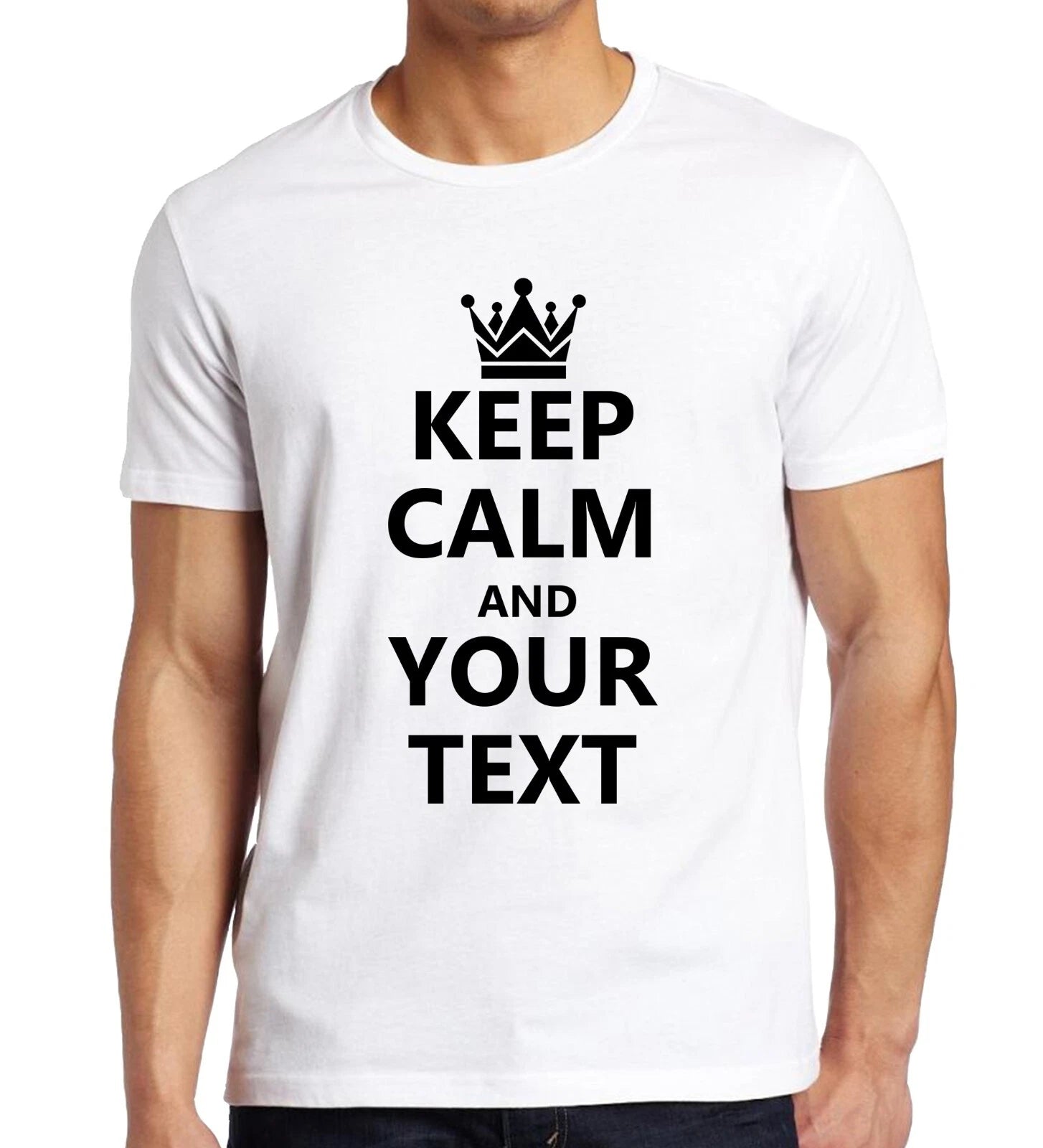 Custom Keep Calm DTF T-Shirt | Personalized Design & Print