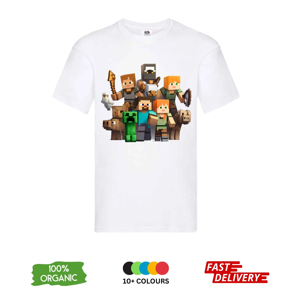 Minecraft DTF T-Shirt | Premium Gaming Tee | Merch Design
