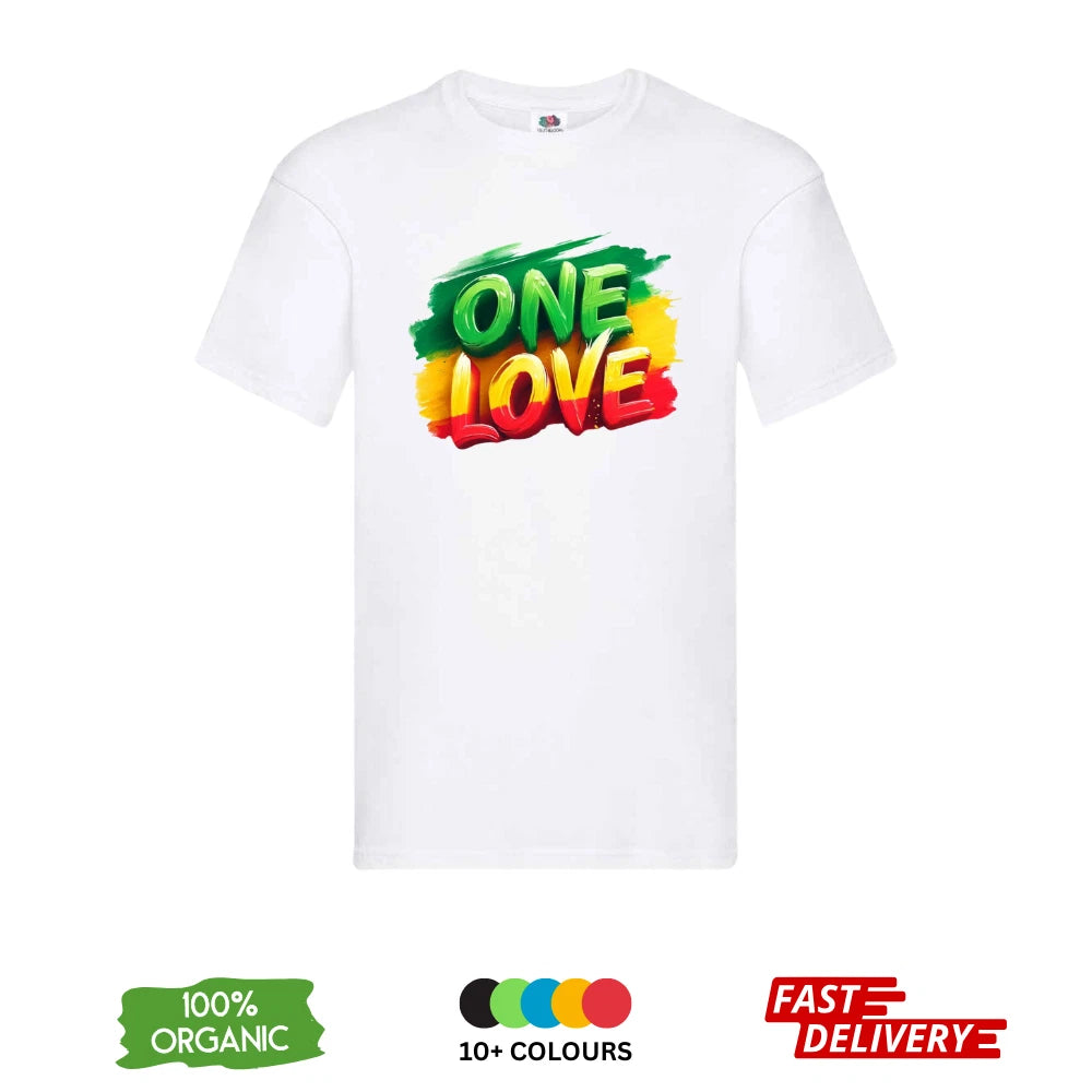 Bob Marley One Love DTF T-Shirt | Reggae Jamaica Rasta | Unisex