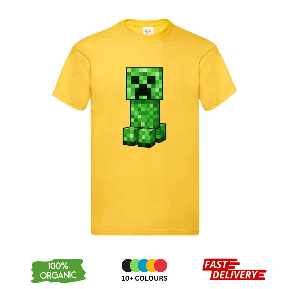 Minecraft Creeper T-Shirt All Sizes | Kids Adults 3-4 Years to 3XL | DTF Print