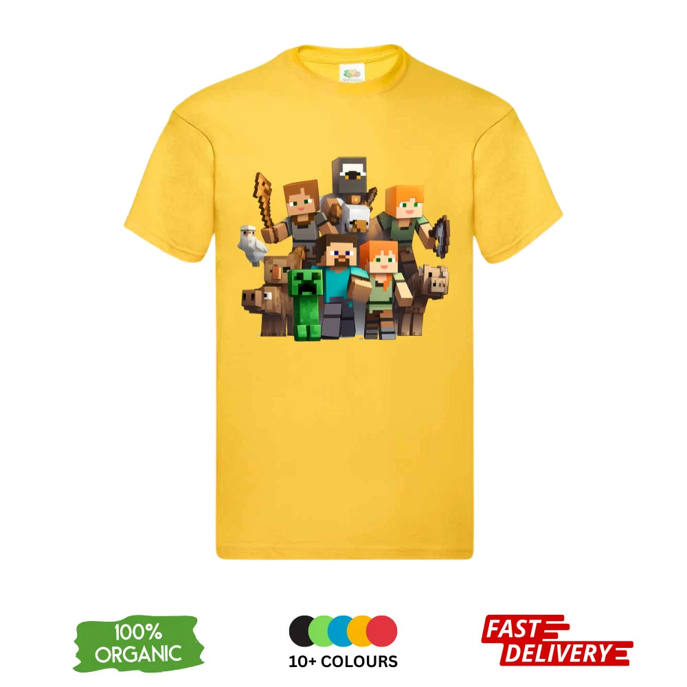 Minecraft DTF T-Shirt | Premium Gaming Tee | Merch Design