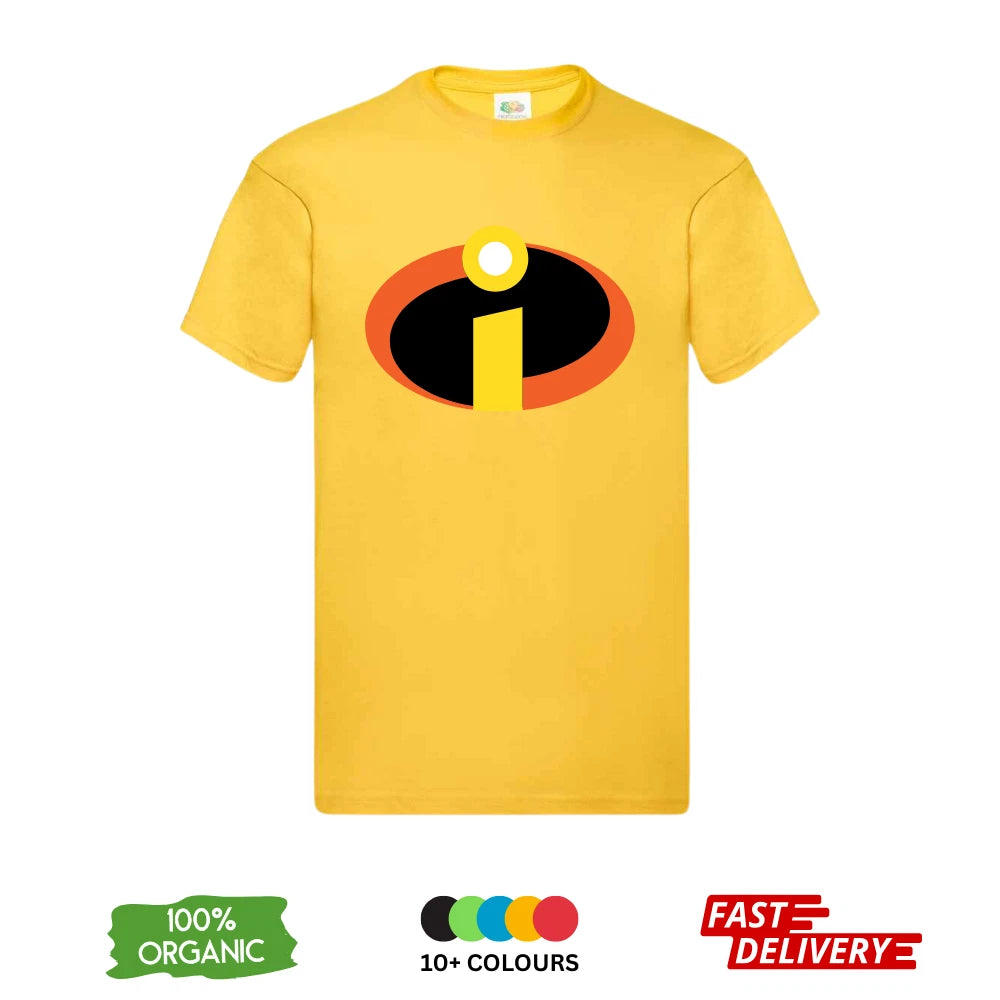 The Incredibles DTF T-Shirt | Mr Incredible Logo | Unisex Tee