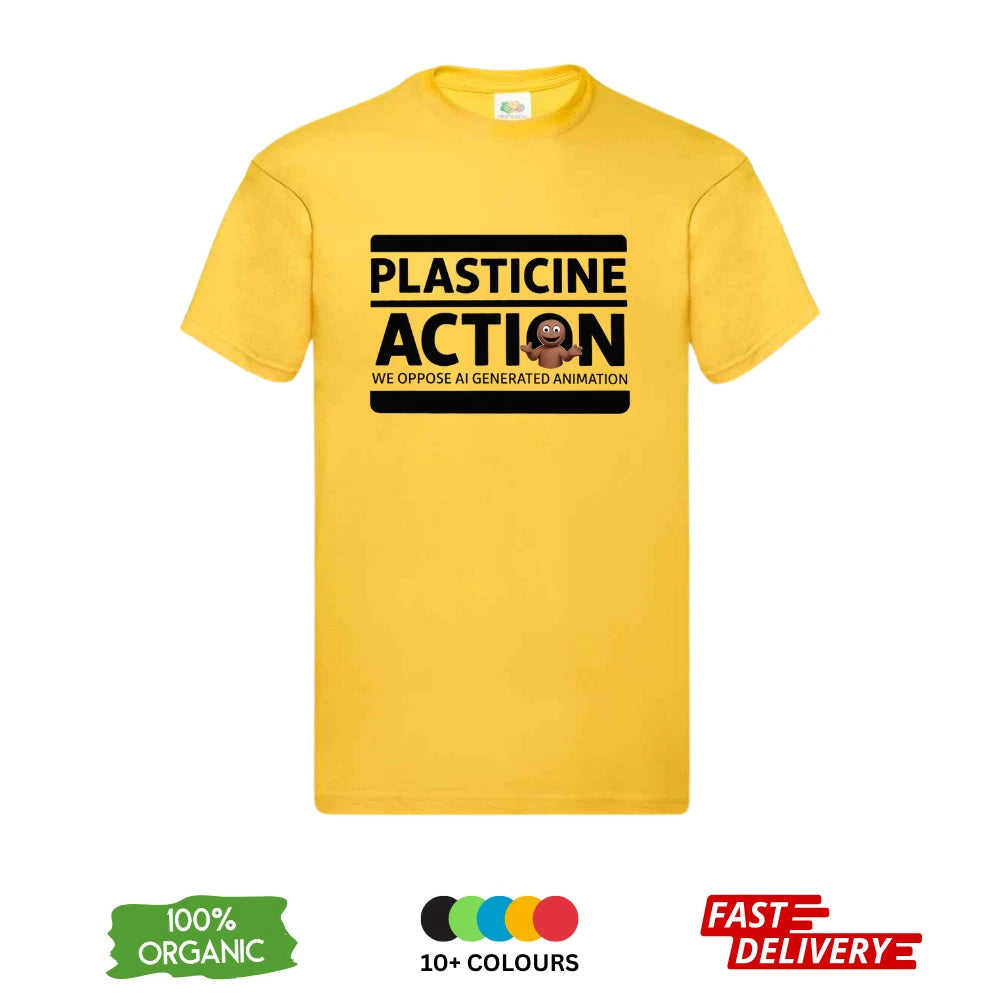 Plasticine Action DTF T-Shirt | Anti AI Animation | Claymation Tee